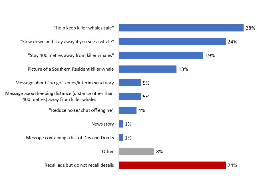 Figure 18: Recall of Ad Campaign Content, Messages