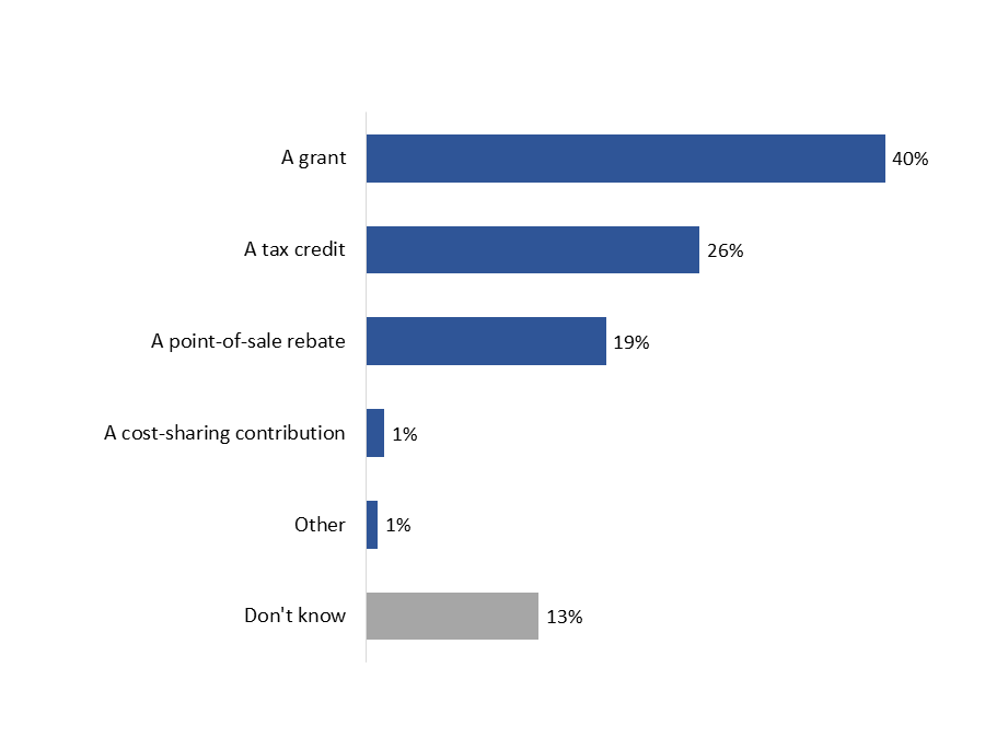 Figure 17: Preferred type of funding
