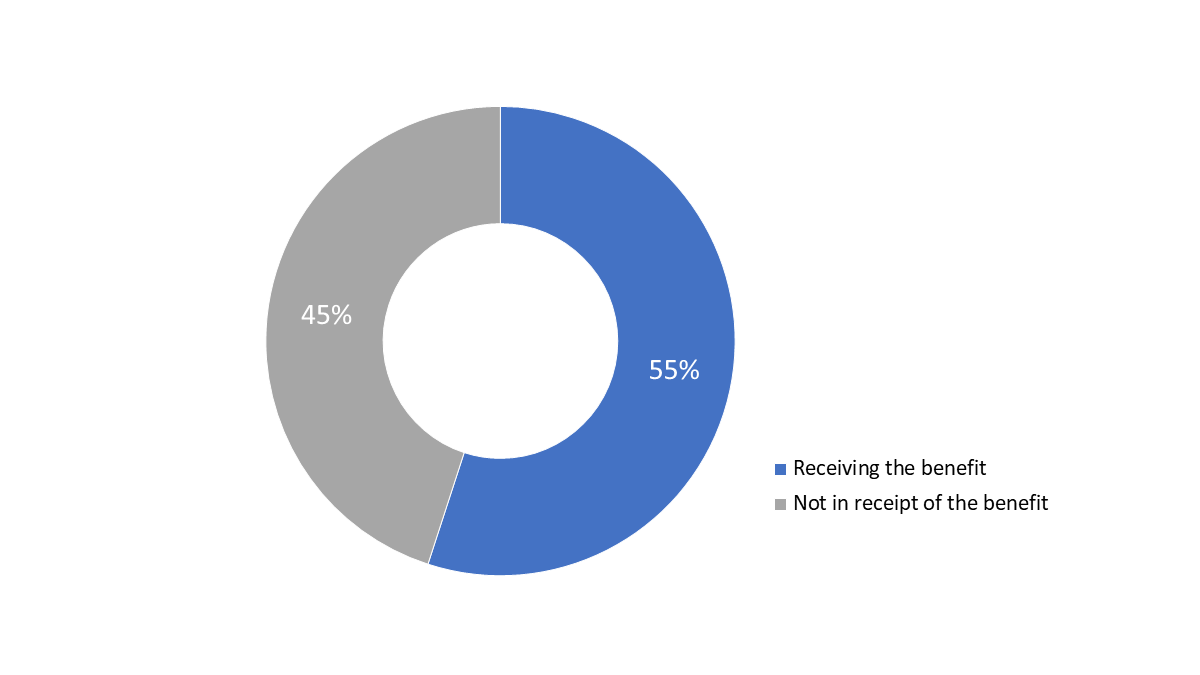 Figure 52: Receipt of the Education and Training Benefit