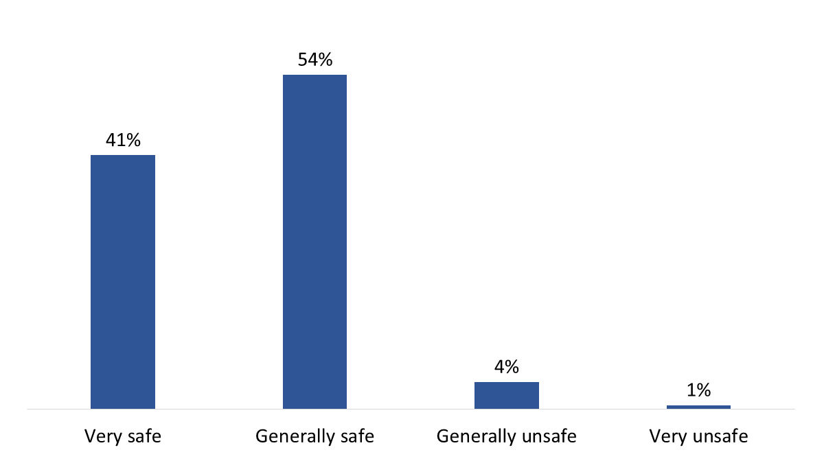 Figure 11: Perceived safety of travelling within Canada